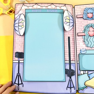 Bộ nhà Blogger - Búp bê giấy