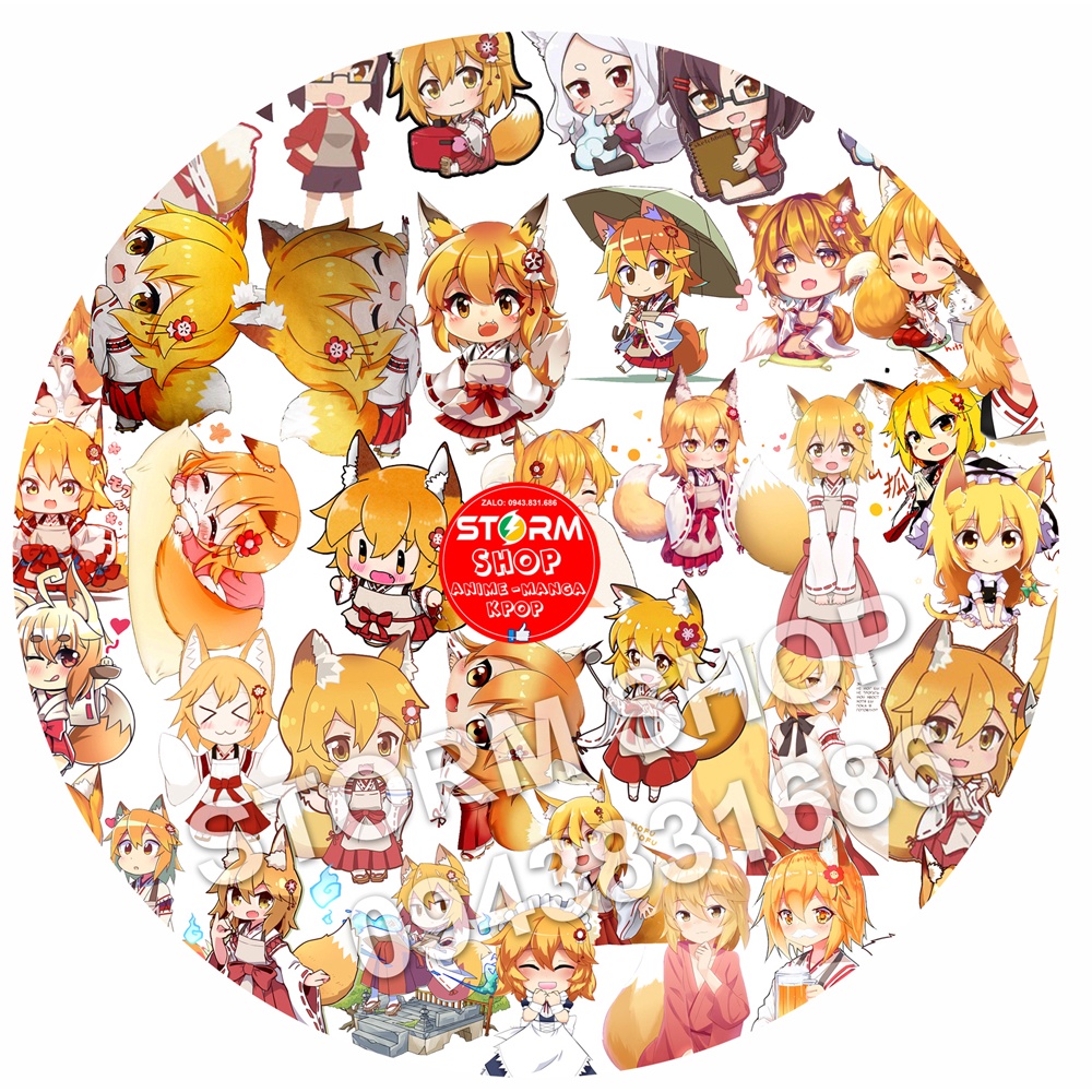 Sticker/ Hình dán Sewayaki Kitsune no Senko-san Sống cùng nàng cáo thần ...