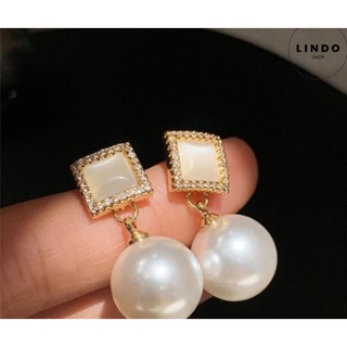 Khuyên tai đính dá dáng dài dự tiệc sang chảnh LINDO