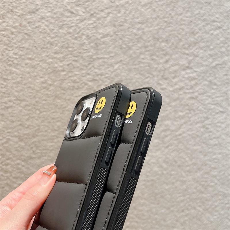 IPhone 17 16 15 14 13 12 Pro Max 12 Pro 12 11 Pro Max 11 Mặt Cười Xuống Áo Khoác Họa Tiết TPU + Vải Chất Liệu Ốp Lưng Điện Thoại