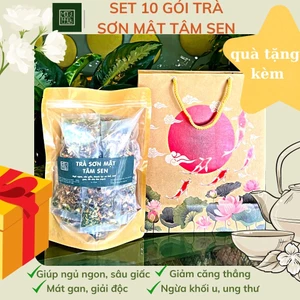 Trà Sơn mật tâm sen giải độc, mát gan, giảm mỡ máu, giúp ngủ ngon ngủ sâu giấc - Mộc 1990s