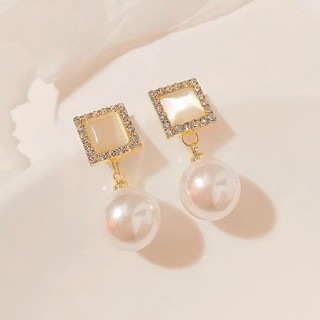 Khuyên tai đính dá dáng dài dự tiệc sang chảnh LINDO