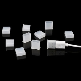 Bộ 10 Nút Nhựa Bịt Ổ Cắm USB Chống Bụi Bảo Vệ An Toàn