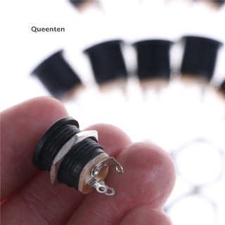 Queenten 10 CÁI 022 2.1x5.5 mm PCB Myung Jack cắm điện Ổ cắm màu đen QT