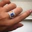 Nhẫn hình bầu dục sang trọng có phụ kiện thời trang và phong cách dát siêu nhỏ Zircon