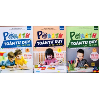 Sách - Combo 3 Cuốn Pomath Toán Tư Duy Cho Trẻ Em Từ 4 - 6 Tuổi (Tập 1,2,3) - Mcbooks Chính Hãng