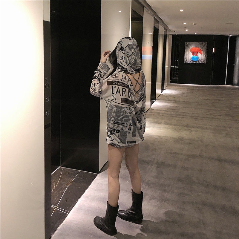 Milyfashion Đen Trắng Báo In Hình Chống Nắng Mùa Hè Mỏng Rời Có Mũ Trùm Đầu Chống Nắng Dài Tay T Hợp Thời Trang Top