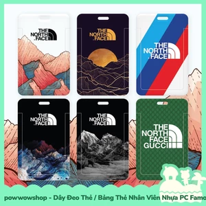 Dây Vải Đeo Thẻ 42cm / Bao Thẻ Nhân Viên Nhựa PC Phong Cách TNF Famous Brand