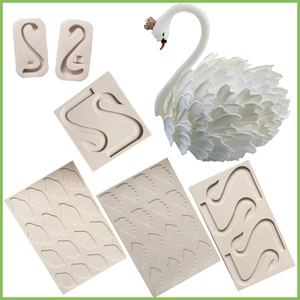 Khuôn Silicone Hình Thiên Nga Dùng Làm Xà Phòng / Bánh DIY