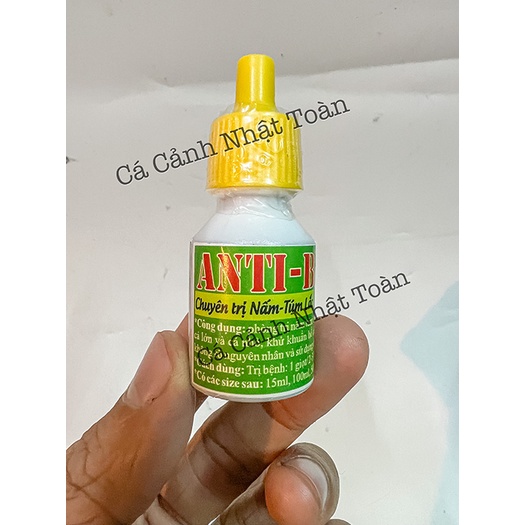 NUPHAR ANTI BIO VẤN ĐỀ NẤM TÚM LẮC MỤC ĐUÔI CHO CÁC LOẠI CÁ CẢNH CHAI 15ML