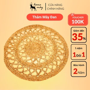 Thảm Cói Trải Sàn Decor Phòng Ngủ Đẹp HOME MÂY