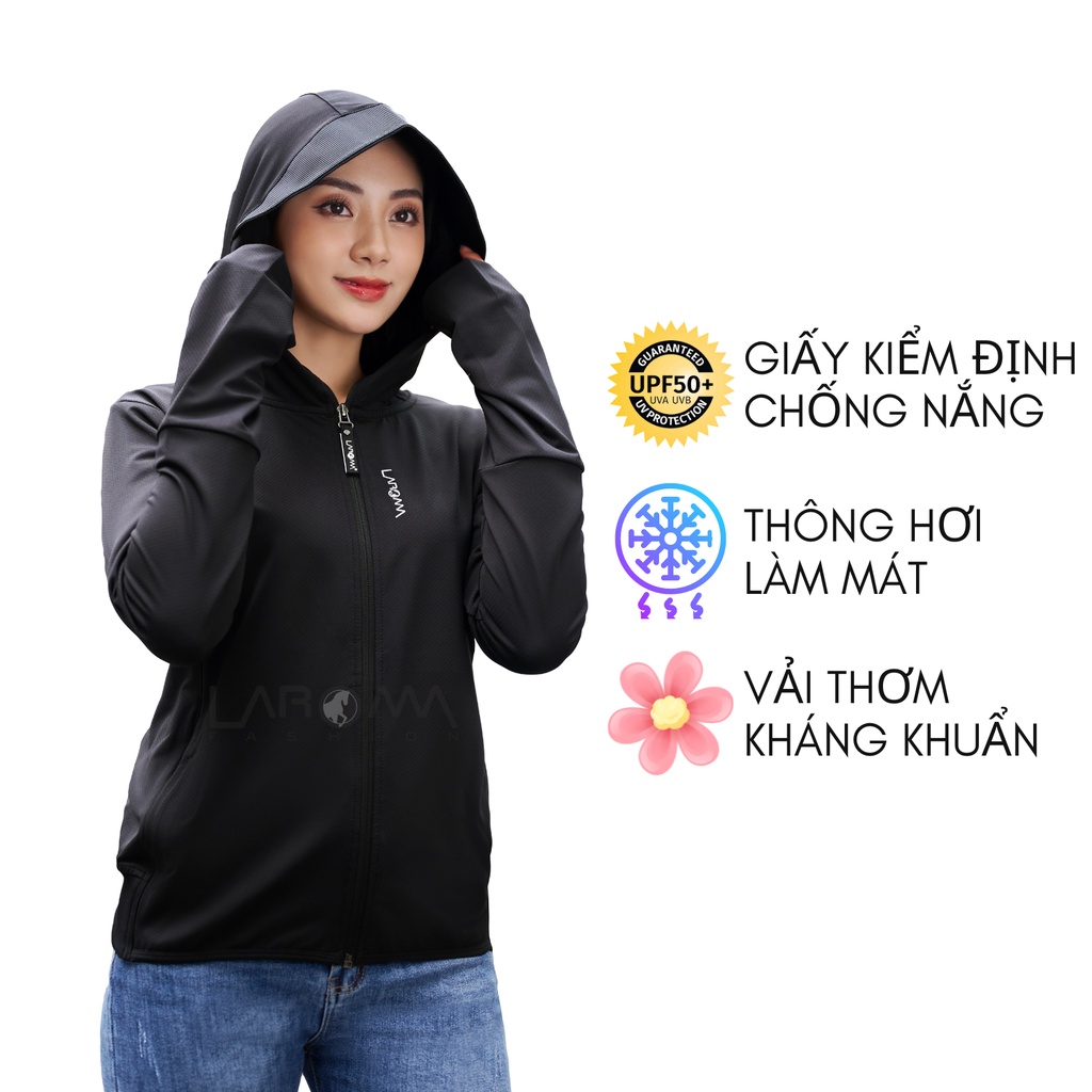 LAROMA Áo chống nắng nữ 1 lớp UPF50+