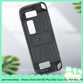 [Sẵn VN - Hỏa Tốc] Steam Deck Set Bộ Phụ Kiện Case Ốp TPU Dẻo, Kính Cường Lực, Nút Bọc Dành Cho Máy Game Steam Deck BTT