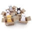 Giấy Ghi Chú Giấy Note Giấy Đánh Dấu TOMI Hình Mèo Ngồi Hộp Carton Cute 061