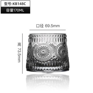 Bộ 6 ly thủy tinh đế xoay 360 độ cao cấp - cốc chịu nhiệt vân hoa họa tiết Âu sang trọng
