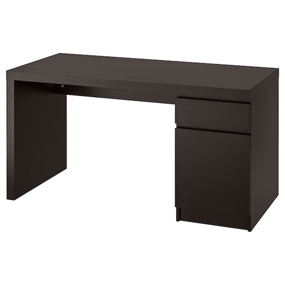 Ảnh MOLTENI, Bàn làm việc, bàn học 1 hộc tủ DEK_002, 140x60x73cm, bàn gỗ Scandi Home 2