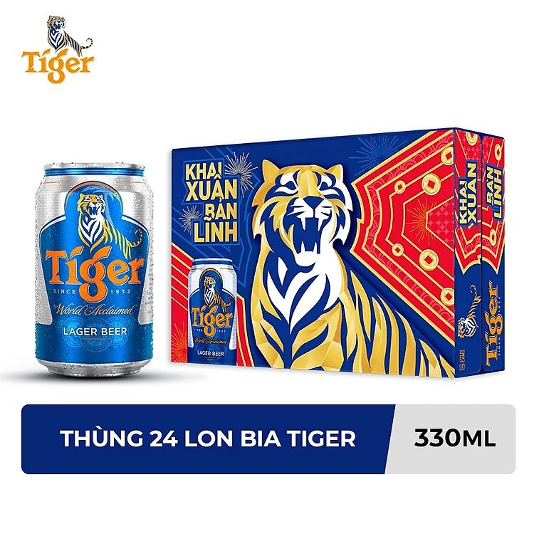 Thùng Bia Tiger Mẫu Xuân 2023 | Shopee Việt Nam