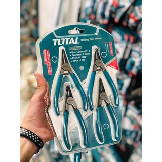 ĐỒ NGHỀ TOTAL Bộ 4 kềm mở phe 5”/125MM THTJ214041<HÀNG CHÍNH HÃNG>