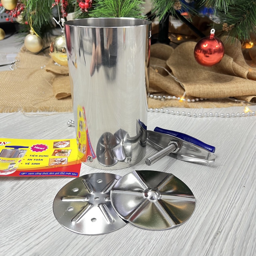 Khuôn Làm Giò Thủ Chả Lụa Inox Hiệu Dragon - Cao Cấp Hàng Loại 1Khuôn Làm Giò Thủ Chả Lụa