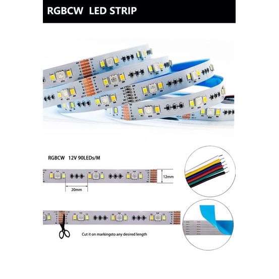 LED dây RGBCW = RGB + W + WW | Shopee Việt Nam