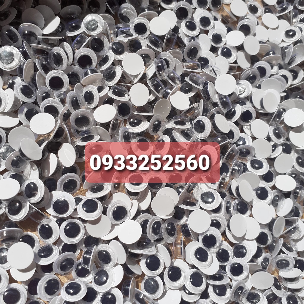 Set 100 MẮT THÚ, MẮT LIẾC ( Size 8mm=0.8cm ) - Phụ kiện handmade trang ...