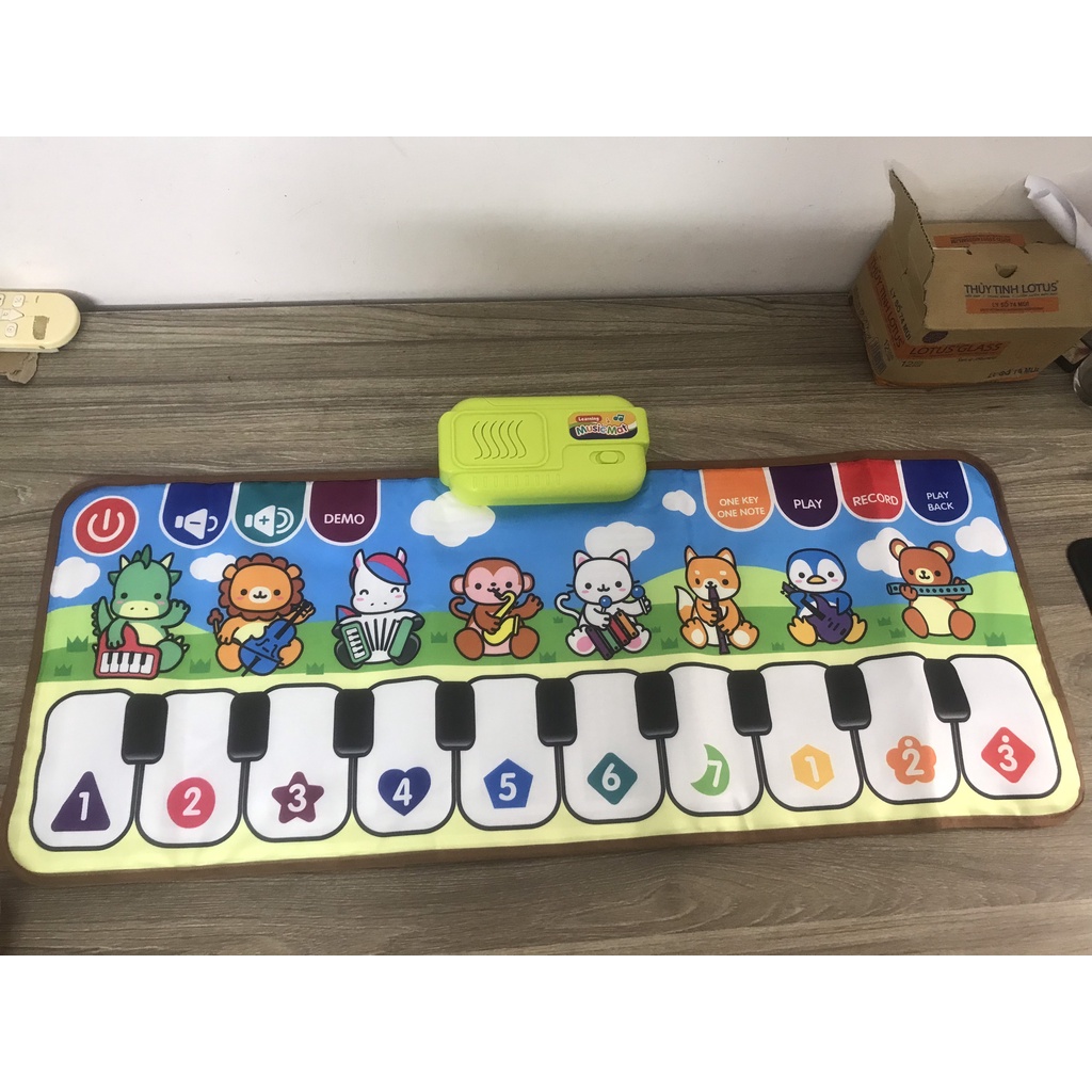 🎁Hỏa Tốc🎁Đàn piano -Thảm âm nhạc kiểu dáng đàn phím dành cho bé, giúp trẻ phát triển năng khiếu, cảm thụ âm nhạc