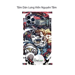 Tấm dán Skin Mặt Sau Hổ M02 FULL VIỀN Dành Cho 14prm,13prm , 12prm , 11prm , ip11 , ip12 , ip13 - FukiShop