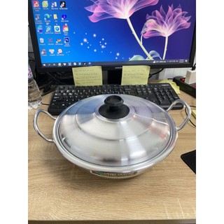 Nồi lẩu nhôm kèm nắp, nồi nhôm đáy bằng