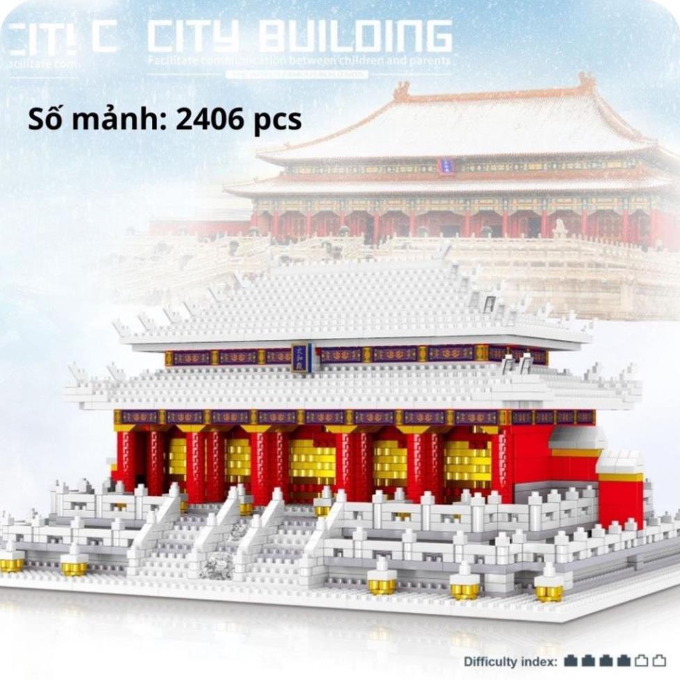 Đồ chơi lắp ráp xếp hình kỳ quan thế giới Có sách hướng dẫn ghép [Cực lớn 5500 chi tiết]
