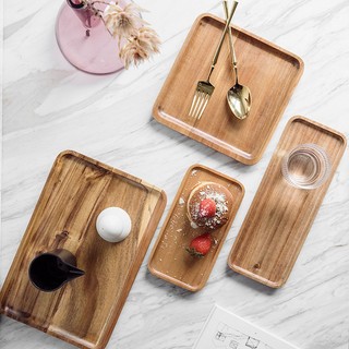 Dĩa gỗ khay gỗ chữ nhật đựng trái cây,  điểm tâm, decor chụp ảnh MyCook
