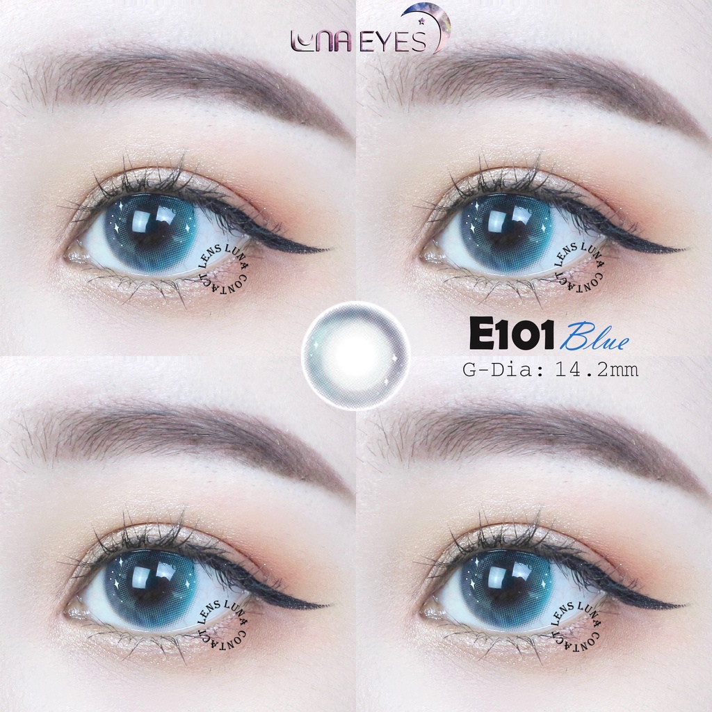 Lens LUNA EYES - Kính áp tròng Blue 101 giãn vừa cận từ 0-6 độ JOLLY ...