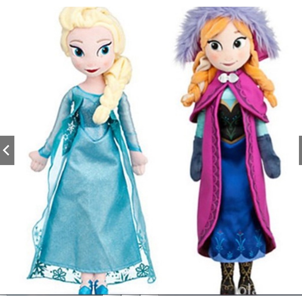 2018 Sốt Elsa Và Anna 40cm 50cm Búp Bê Sang Trọng Kid Vui Vẻ Mới