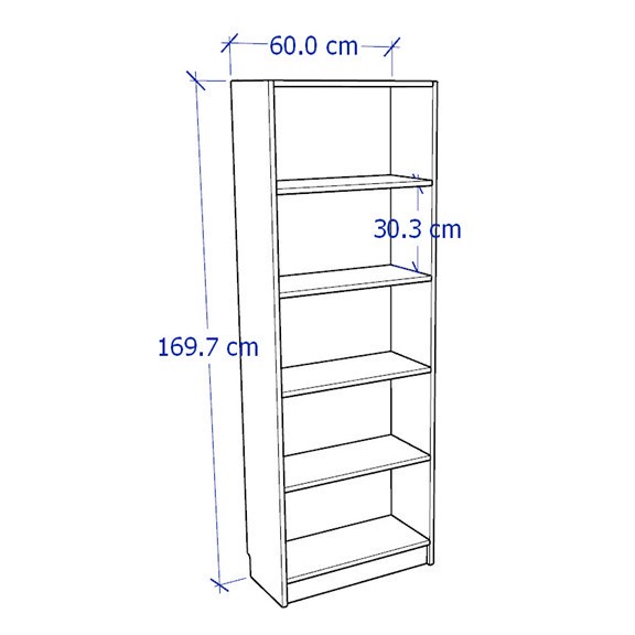 Ảnh JELLY, Kệ sách 5 tầng size nhỏ SHE_064, 60x28x170cm, kệ gỗ Scandi Home 4