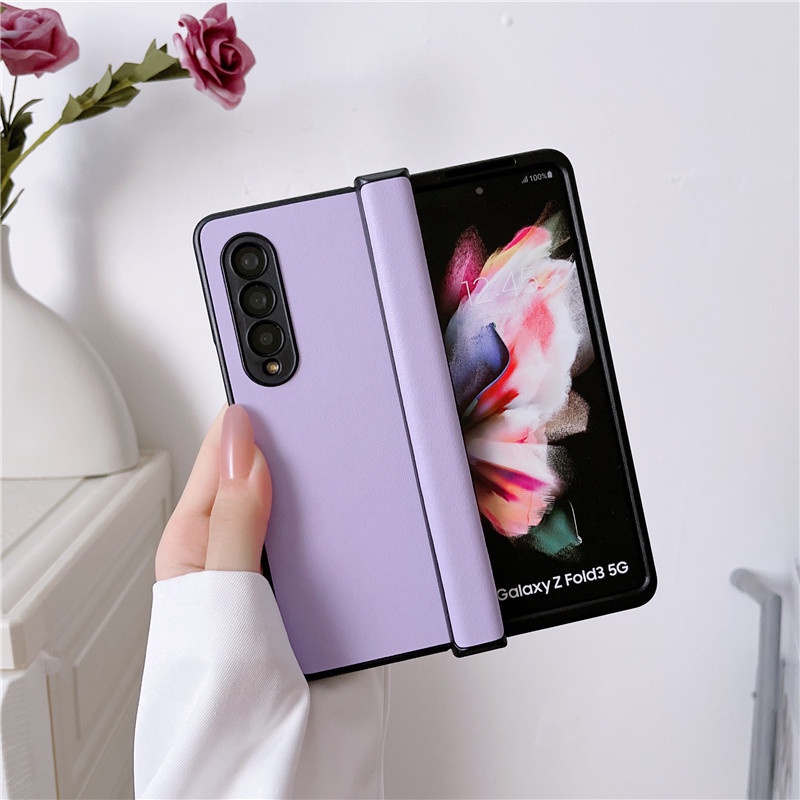 Ốp Điện Thoại Da PU Sang Trọng Chống Sốc Cho Samsung Galaxy Z Fold 3 Z Fold 4 5G Z Fold3 Z Fold4