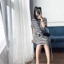Váy đầm polo nữ kẻ ngang cổ bẻ siêu phẩm dáng suông dễ mặc fizano