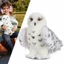 Whimsical Wizard Snowy Owl Đồ chơi sang trọng Huggable Thú nhồi bông Lý tưởng cho Giáng sinh