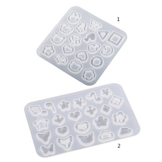 Khuôn Silicone Đổ Resin Hình Vuông / Ngôi Sao Làm Trang Sức DIY