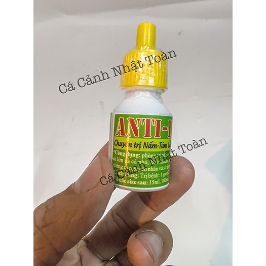 NUPHAR ANTI BIO VẤN ĐỀ NẤM TÚM LẮC MỤC ĐUÔI CHO CÁC LOẠI CÁ CẢNH CHAI 15ML