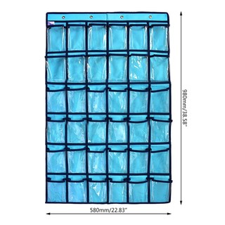DE 36 Túi Treo Tường Biểu Đồ Lớp Học Hỗ Trợ Giảng Đạo Cụ Organzier Túi Biểu Đồ Có Thể Nhìn Thấy Chỉ Số Nhãn Cho Windows
