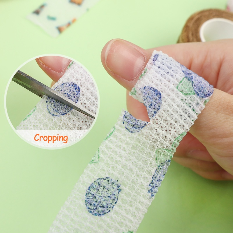 1 Cuộn Băng Quấn Ngón Tay Co Giãn Tự Dính Nhiều Màu Sắc 4.5m