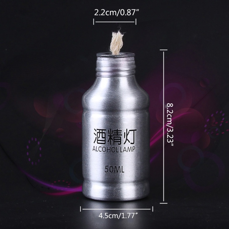 Da Di Động Mini 50ml Hợp Kim Nhôm Cho Đèn Đốt Hóa Học Thiết Bị Phòng Thí Nghiệm Dụng Cụ Làm Nóng