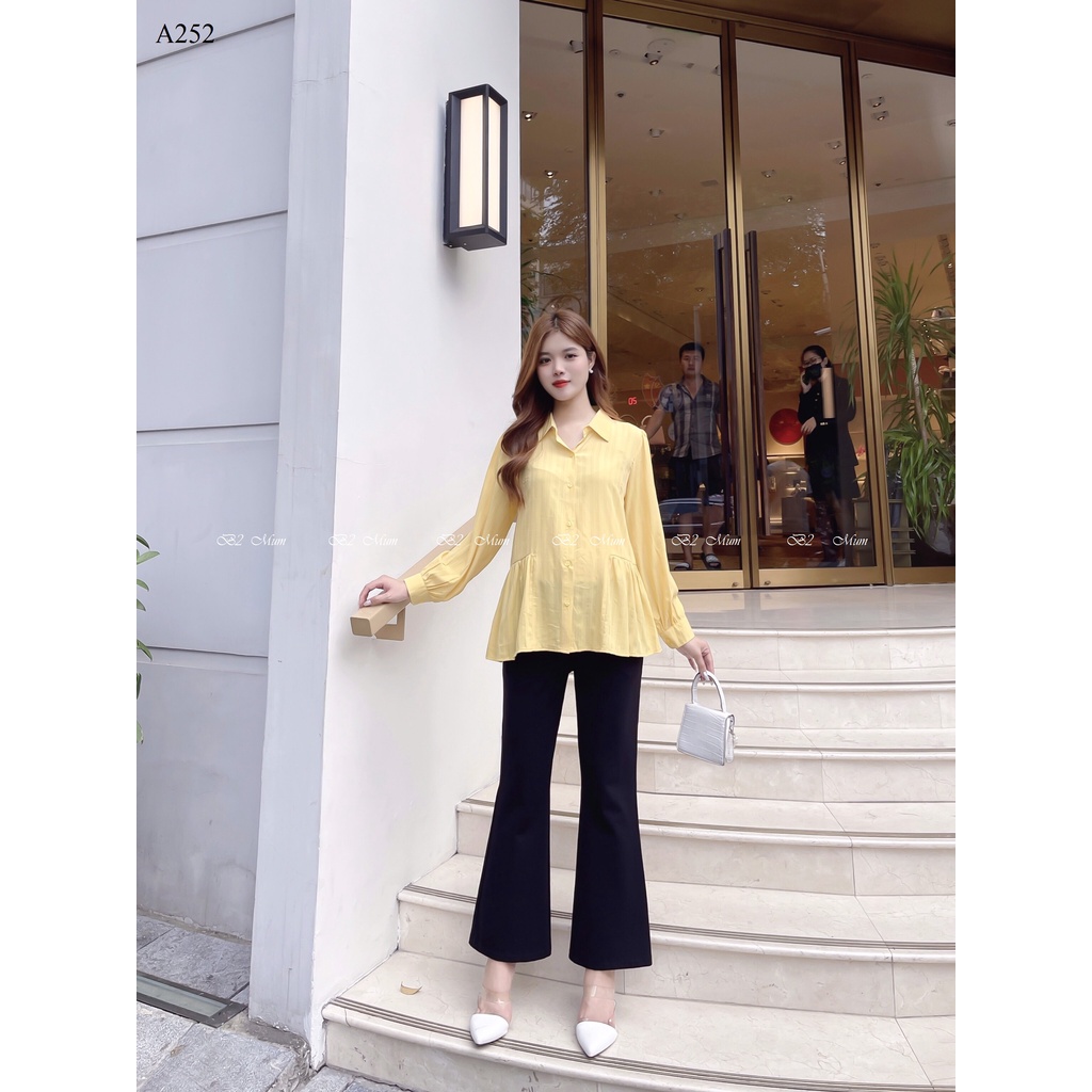Áo bầu thiết kế Áo sơ mi nhún A252 B2MUM