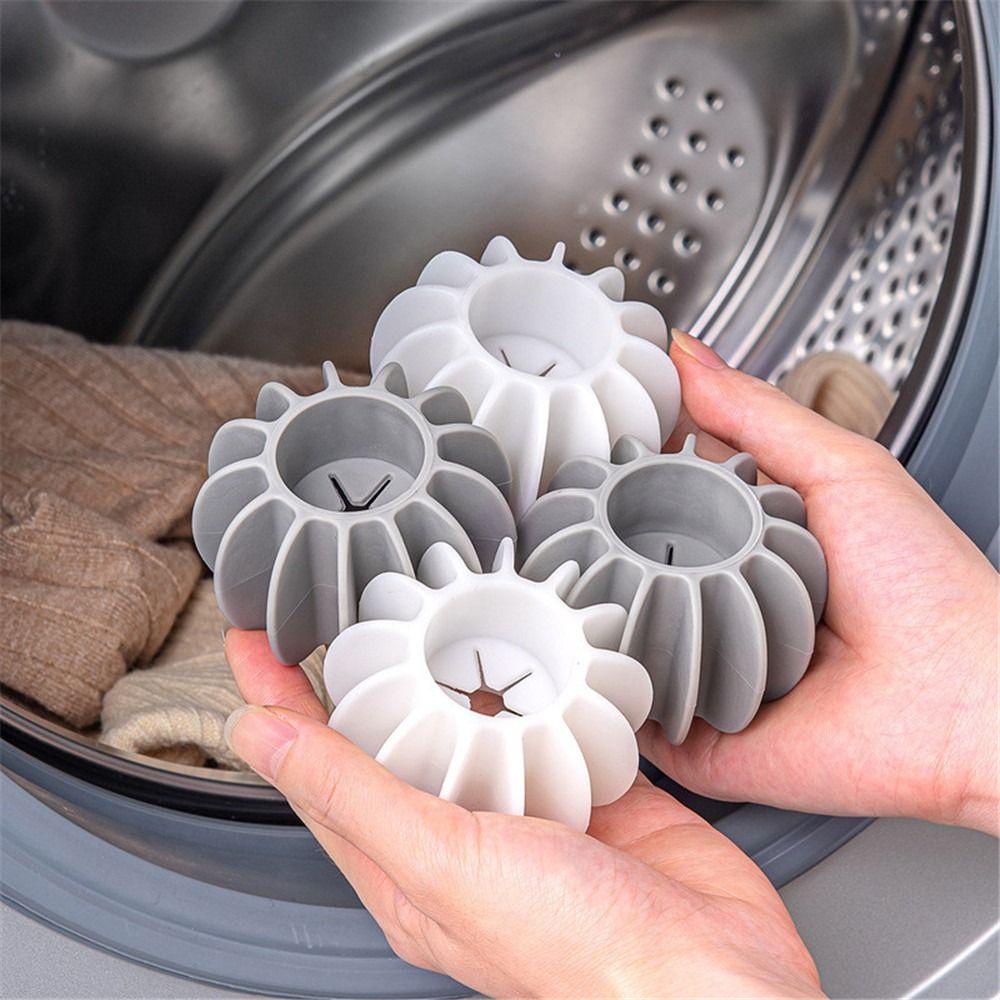 SNUGHOUSE 2 Chiếc Bóng Giặt Dụng Cụ Vệ Sinh Gia Đình Sấy Giặt Phụ Kiện Cho Máy Giặt Mèo Tóc Bắt Khử Nhiễm Silicone