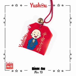 Túi Phước Yushou Bình An Chú Tiểu Đáng Yêu - Kiểu Omamori Nhật, Có sẵn, Quà tặng ý nghĩa.