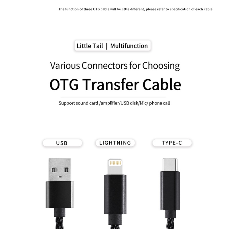 Cáp chuyển đổi đa chức năng JCALLY OTG USB-C sang USB-C Thích hợp cho dây giao diện Android Type-C Cáp sạc OT04