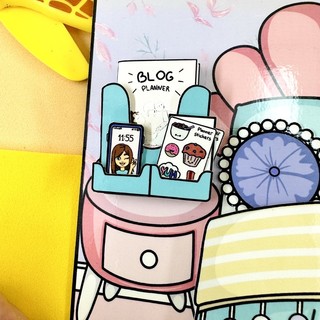 Bộ nhà Blogger - Búp bê giấy