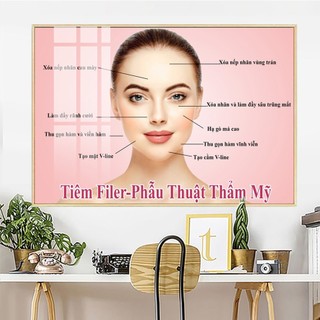 Tranh Treo Tường Thẩm Mỹ Viện - Tranh Laminate Tráng Gương