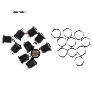 Queenten 10 CÁI 022 2.1x5.5 mm PCB Myung Jack cắm điện Ổ cắm màu đen QT