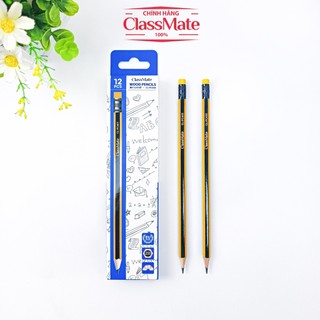 Bút Chì Gỗ 2B Lục Giác Kèm Tẩy CLASSMATE -1 Chiếc, Nét Bút Mịn, Dùng Để Luyện Chữ Cho Học Sinh PC403