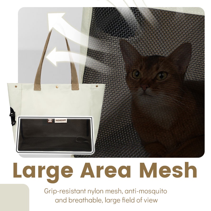 HamshMoc Soft Sided Pet Carrier Ba lô thú cưng chống nước Thông gió cho du lịch Đi bộ đường dài Cắm trại cho mèo Chó và động vật nhỏ Hàng không được phê duyệt